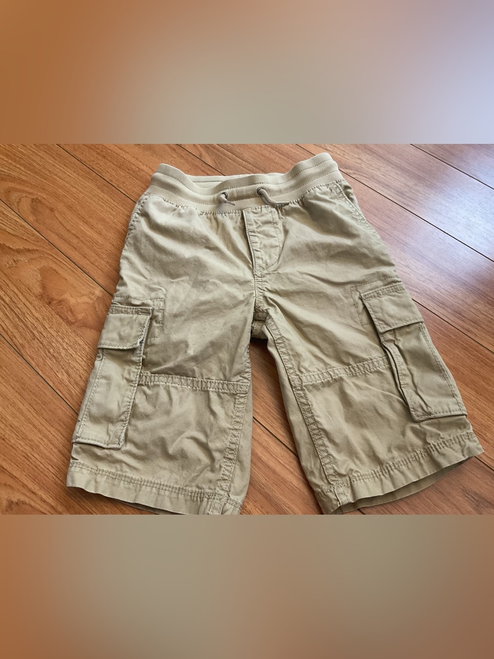 Kids Cargo Shorts in Khaki - Comfortable Everyday Bottoms Size S
